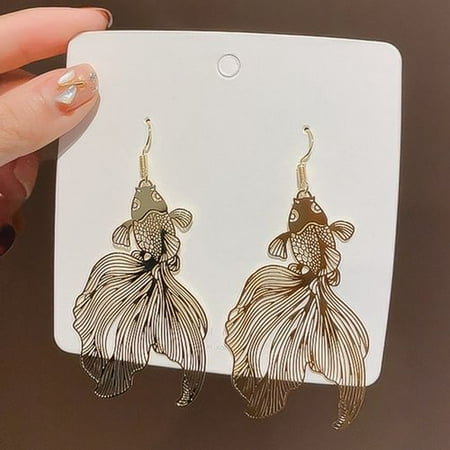 KAWAII GOOD LUCK GOLDFISH DROP EARRINGS Valentine’s GIFT FREE P/&P LAST ONES